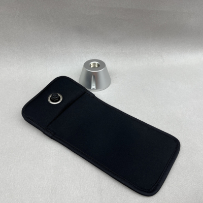 Faraday-Lined Lockable Mobile Phone Pouch Kits for Home Use from Sesame Portastile